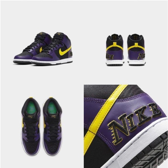 Lakers Nike Dunk High EMB - Picture 3 of 3